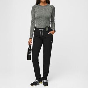 Figs High Waisted Skinny Fit Yola Scrub Pants Black Size XXL T